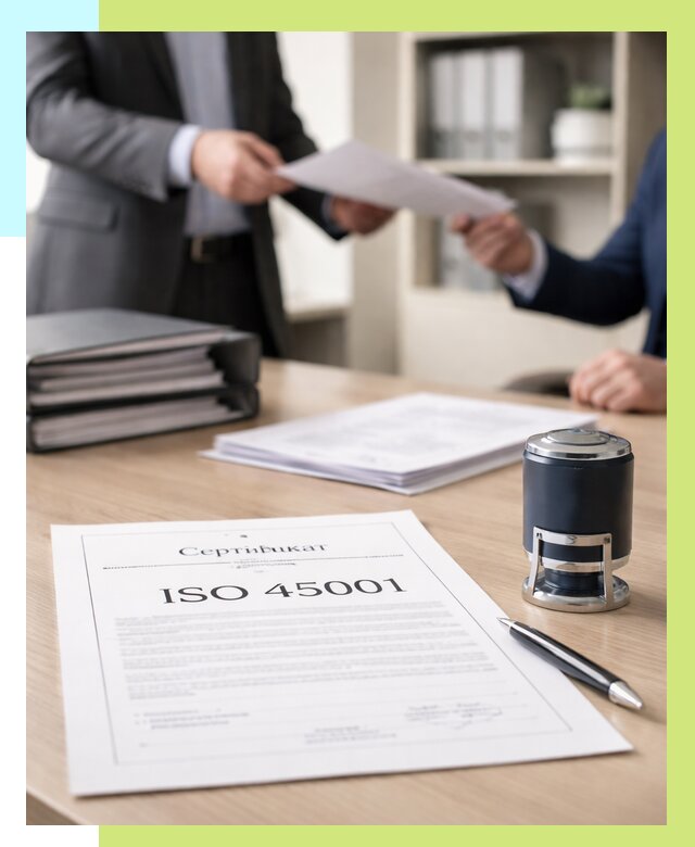 Сертификат ISO 45001 в Тихвине под ключ от 49176 р. | Сертэкс